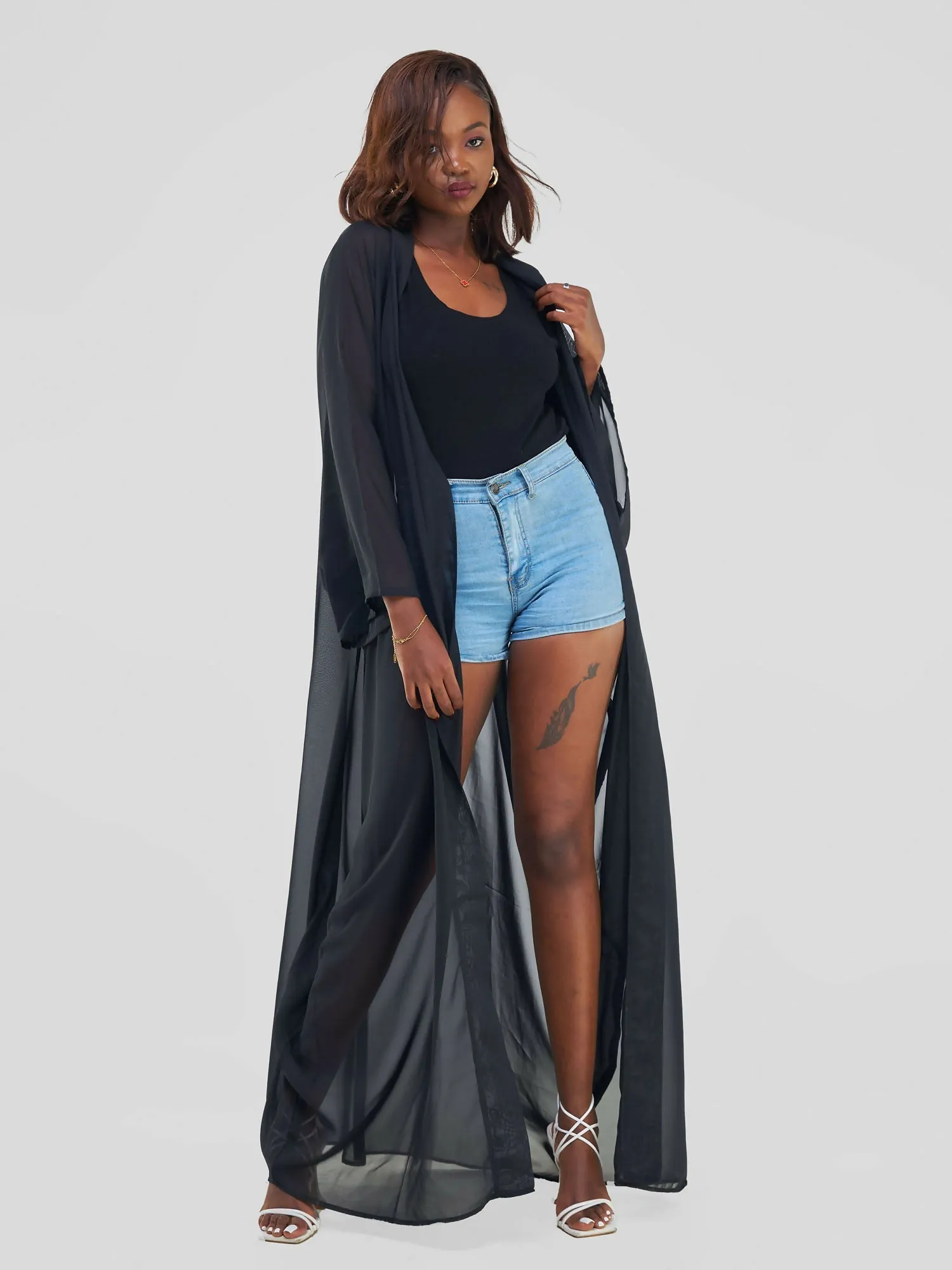 Kimono World Ke Malaika Kimono - Black