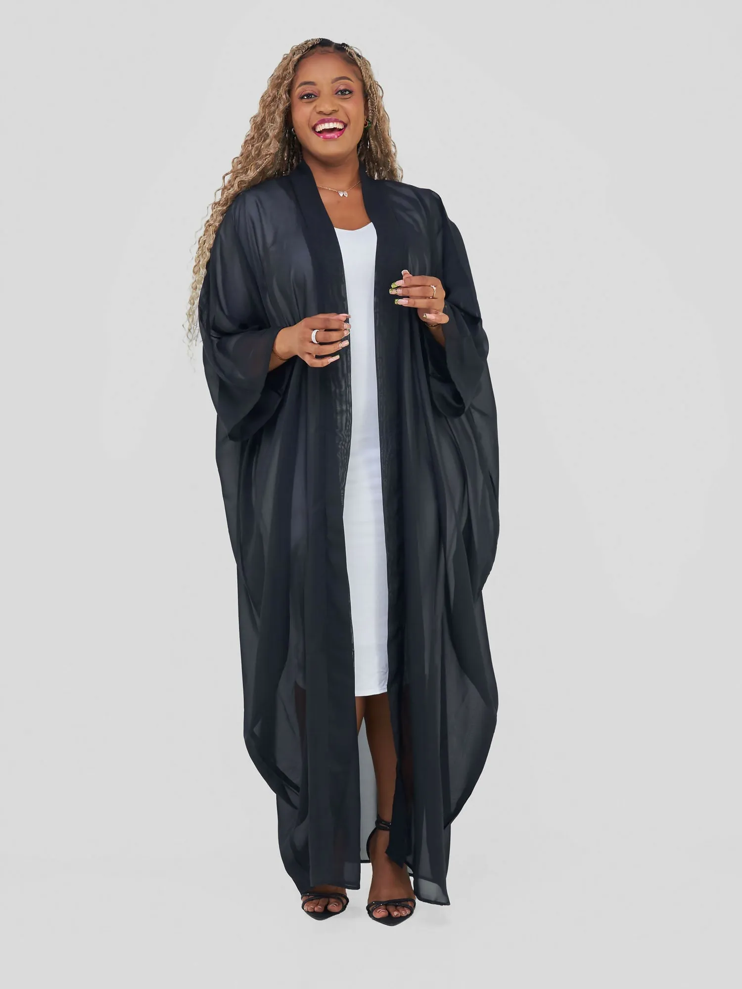 Kimono World Ke Malaika Kimono - Black