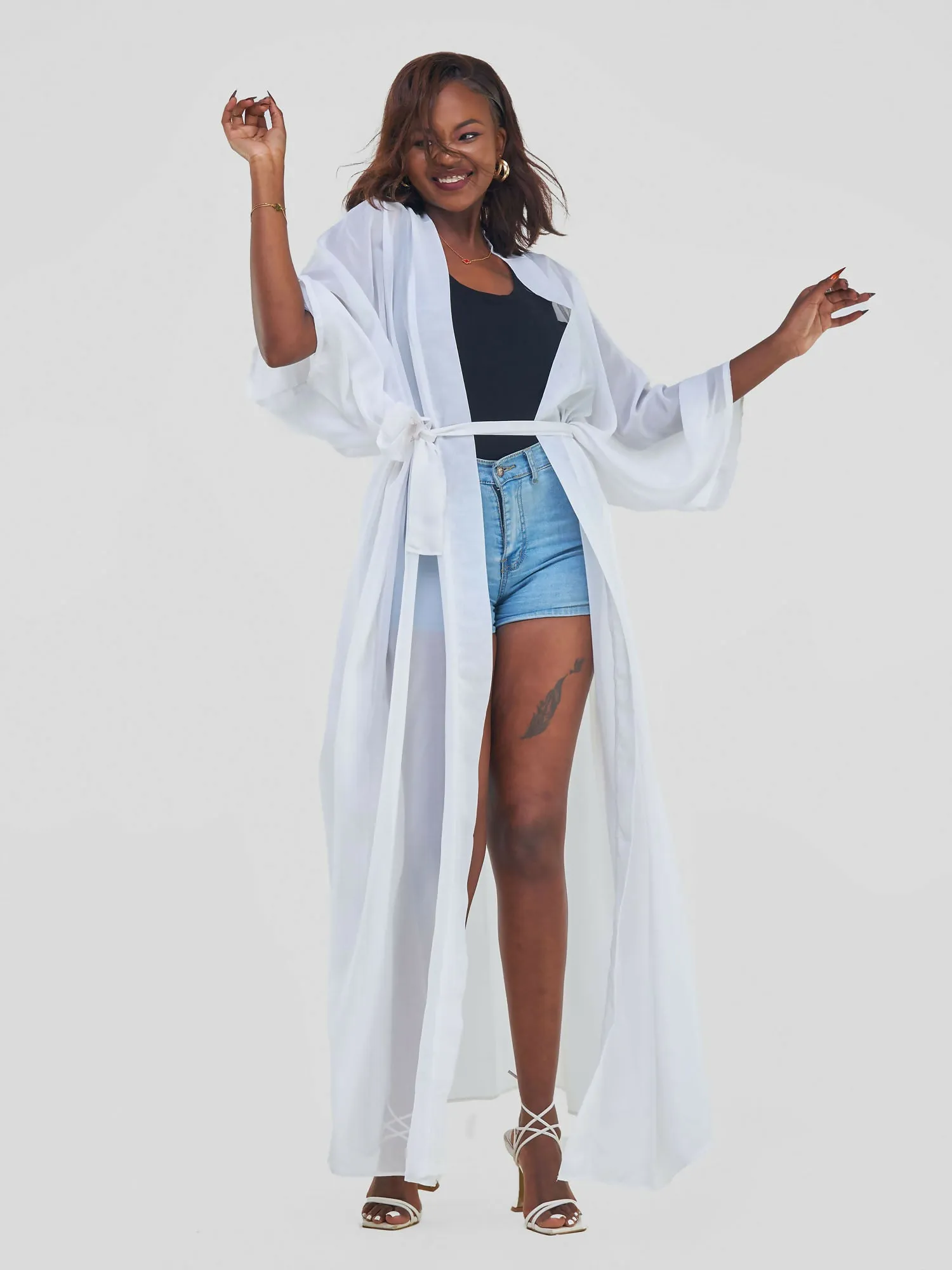 Kimono World Ke Malaika Kimono - White