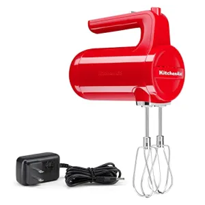 KitchenAid Cordless 7 Speed Hand Mixer - KHMB732, Passion Red