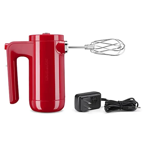 KitchenAid Cordless 7 Speed Hand Mixer - KHMB732, Passion Red