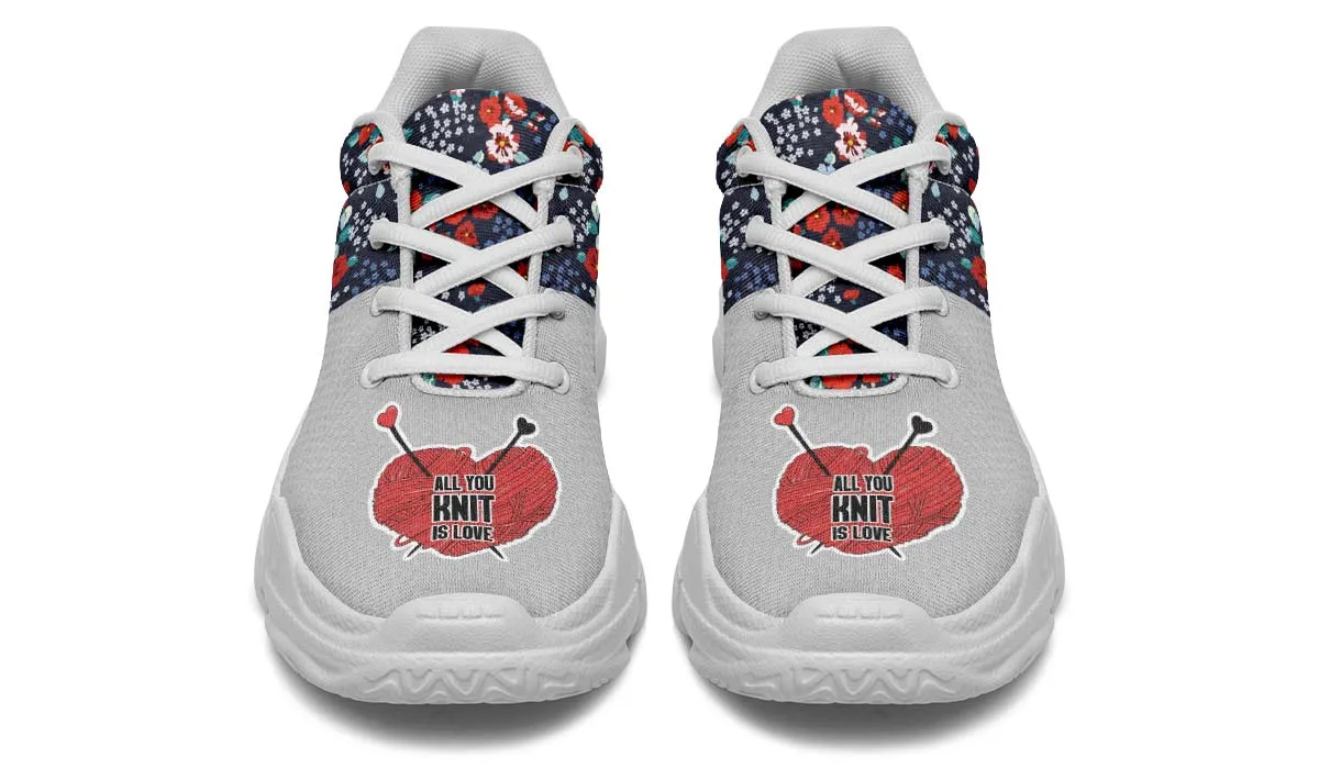 Knit Love Chunky Sneakers