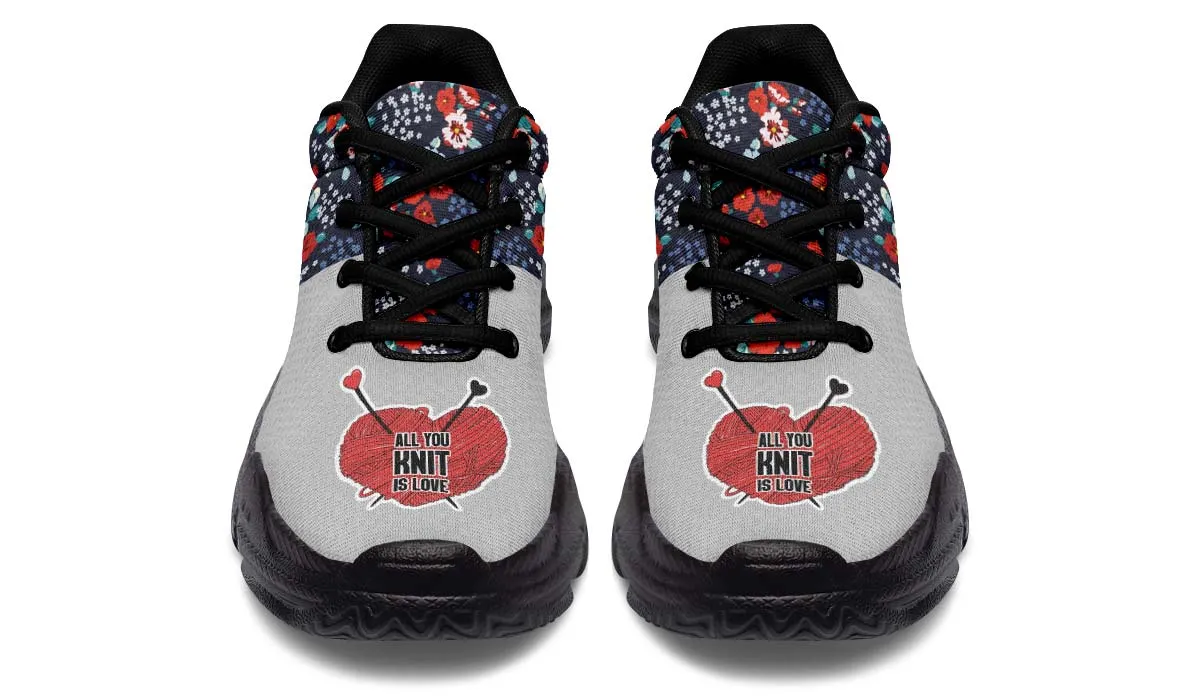 Knit Love Chunky Sneakers