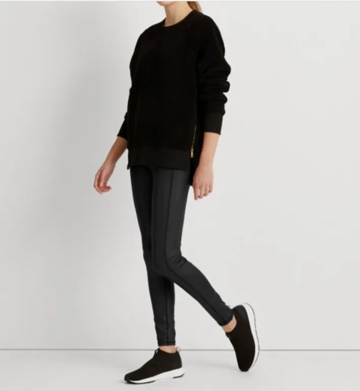 Lauren Ralph Lauren Coated Jersey Leggings
