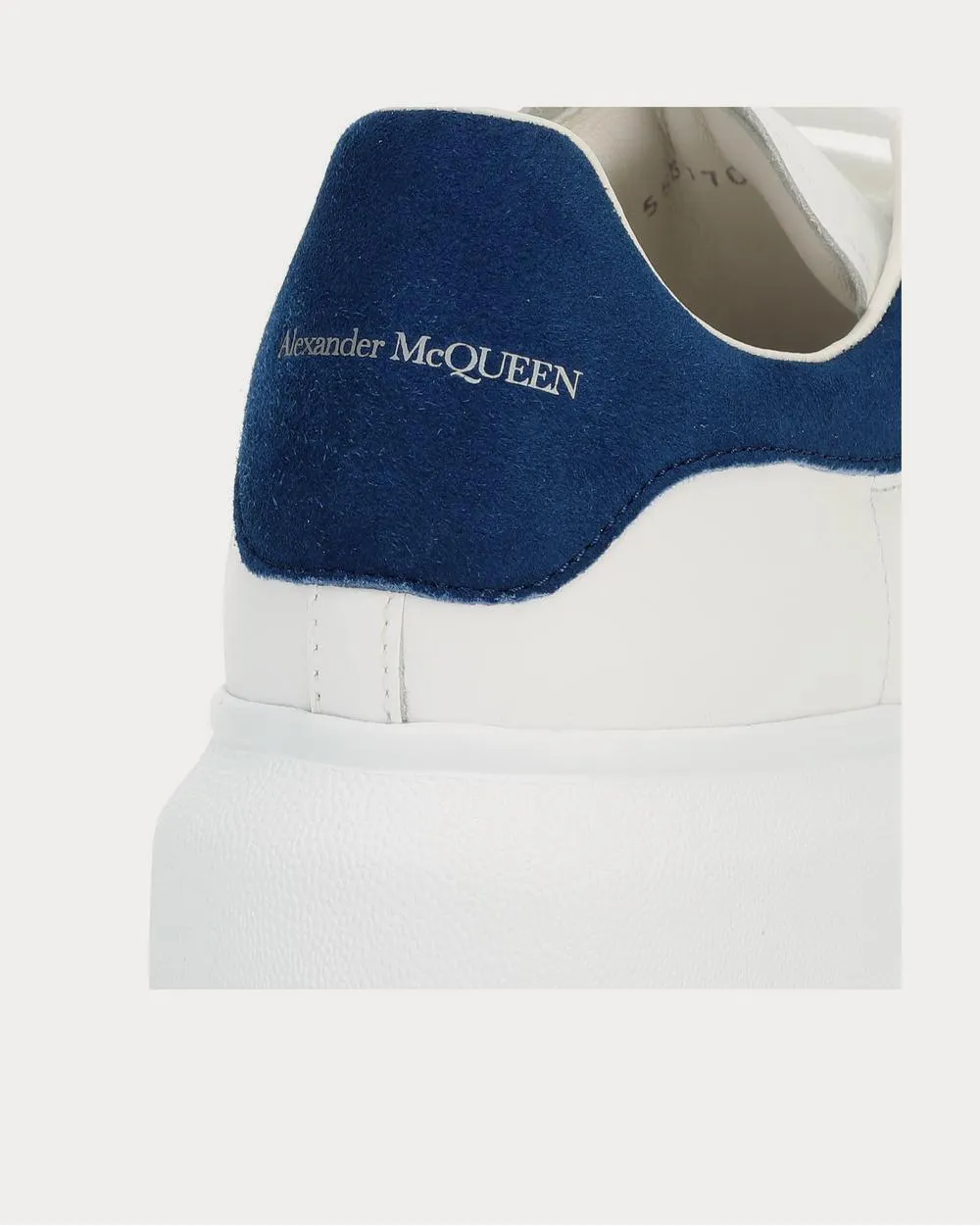 Leather White Paris Blue Low Top Sneakers