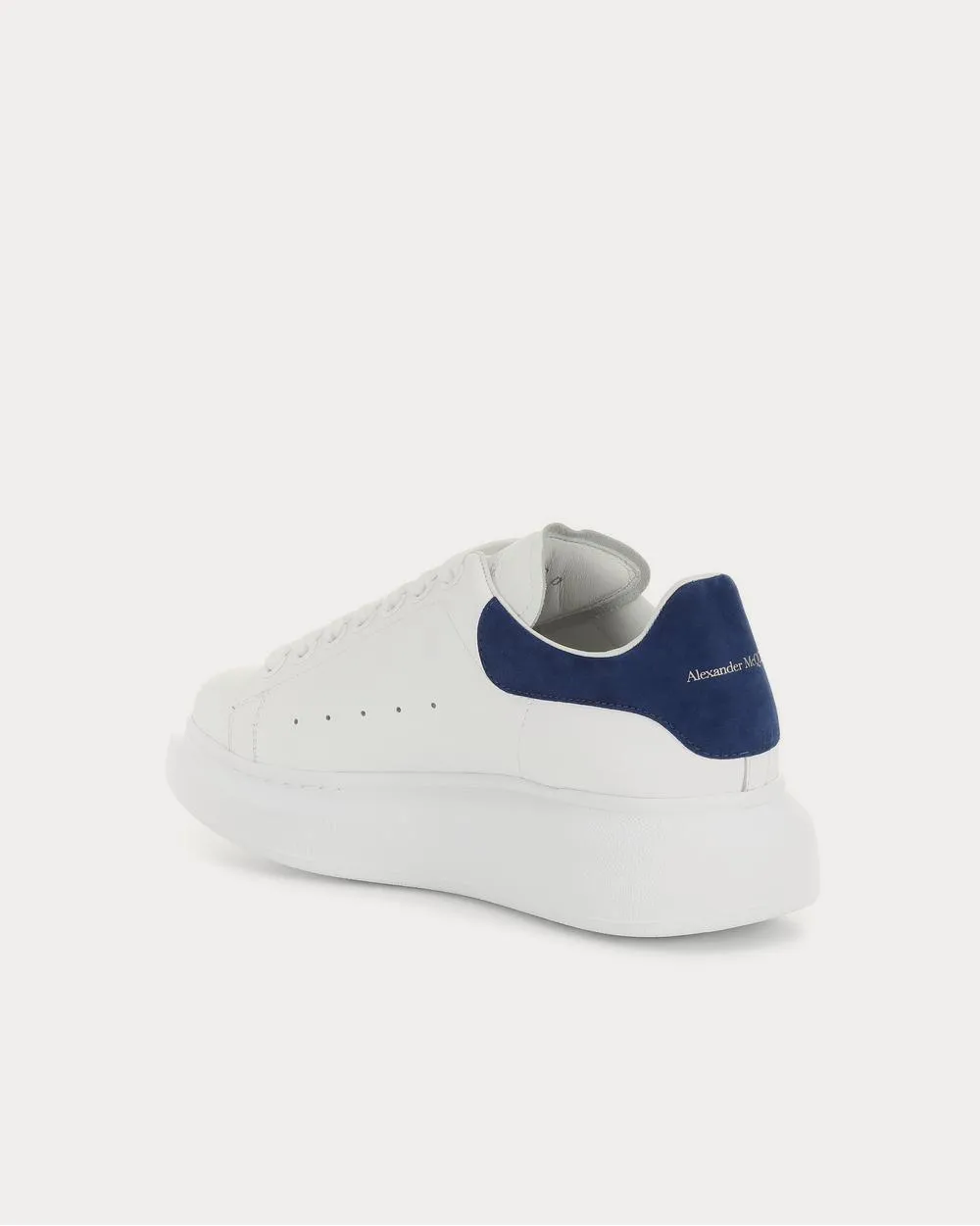 Leather White Paris Blue Low Top Sneakers