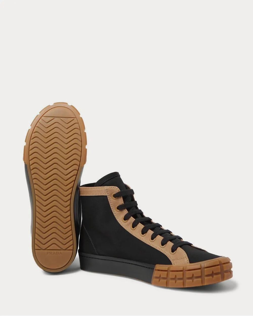 Logo-Print Canvas High-Top  Black high top sneakers