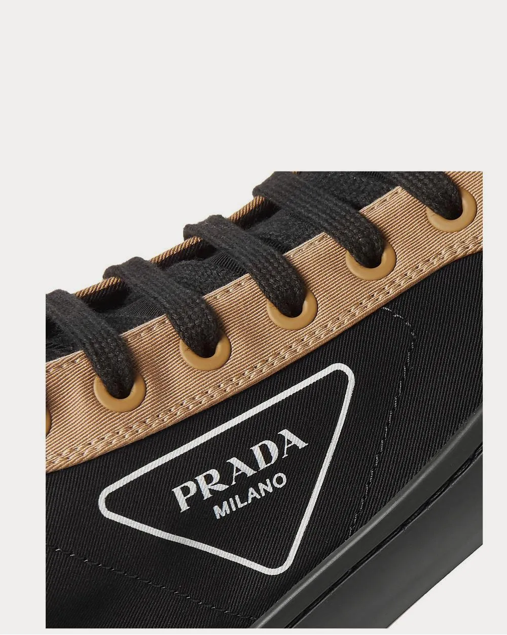 Logo-Print Canvas High-Top  Black high top sneakers