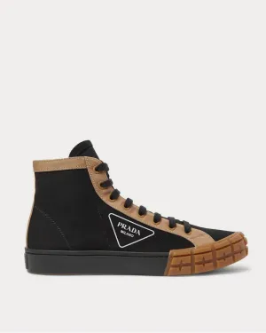 Logo-Print Canvas High-Top  Black high top sneakers