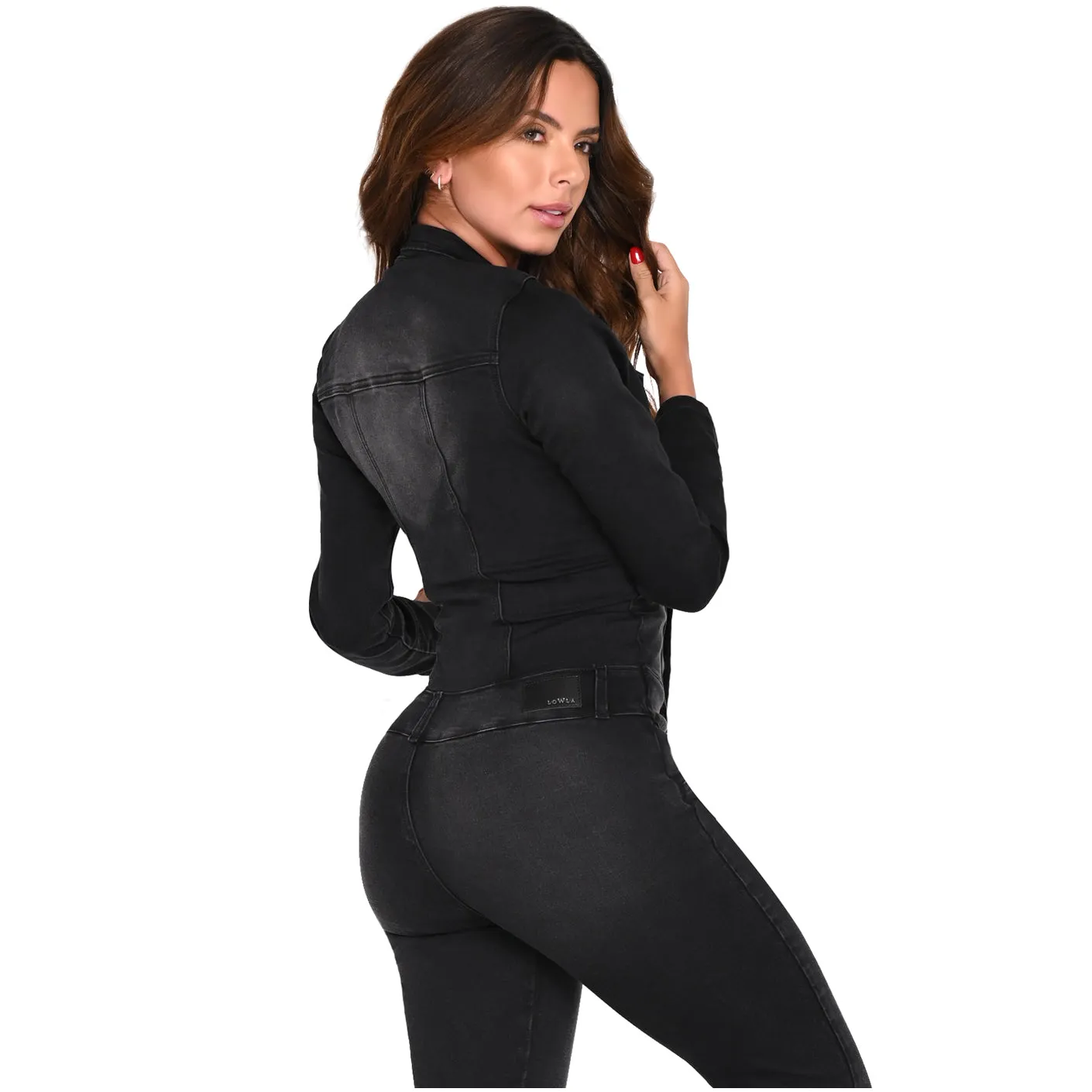Lowla EN262036 | Colombian Long Sleeve Denim Jumpsuits for Women