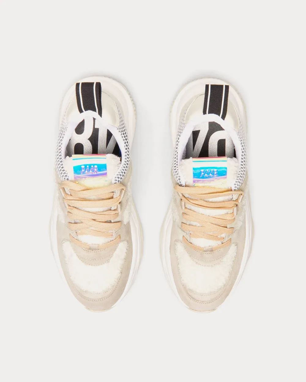 Luke Wad Beige Low Top Sneakers