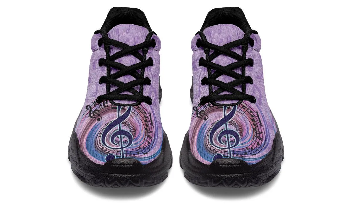 Magical Music Notes Chunky Sneakers