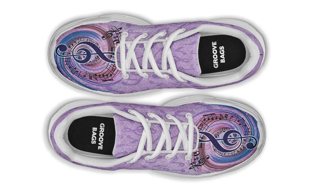 Magical Music Notes Chunky Sneakers