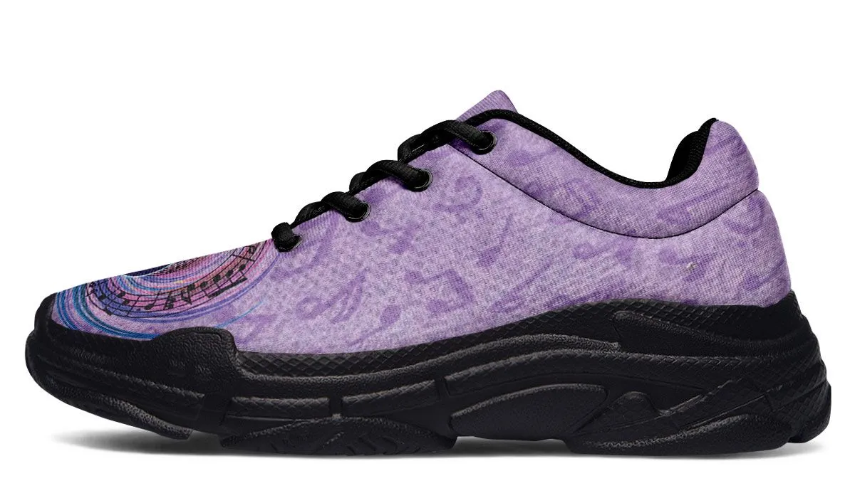 Magical Music Notes Chunky Sneakers