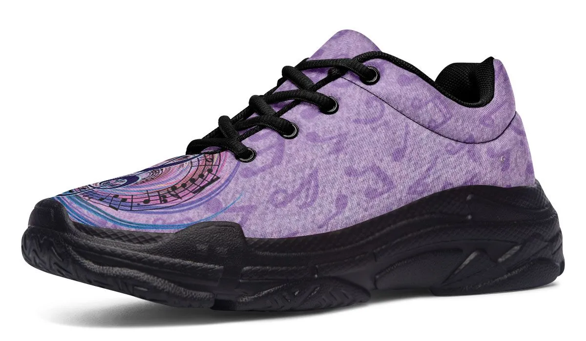 Magical Music Notes Chunky Sneakers