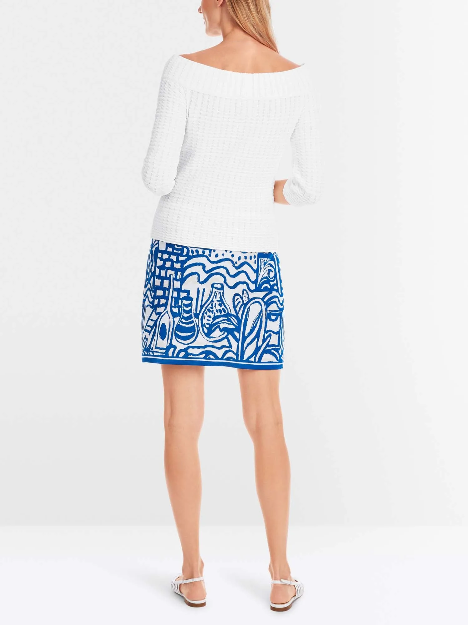 Marc Cain 3/4 Sleeve Boatneck Sweater