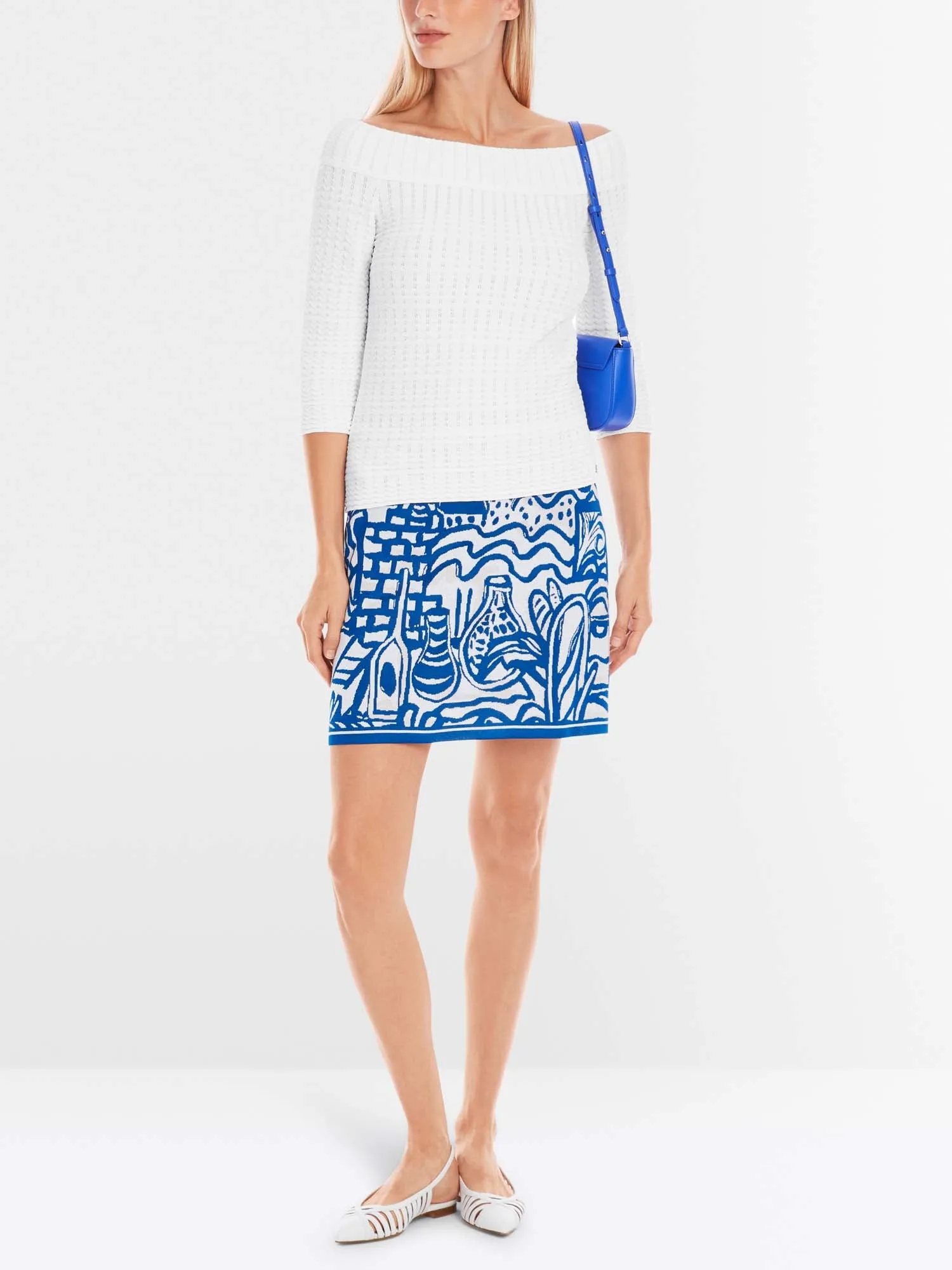 Marc Cain 3/4 Sleeve Boatneck Sweater