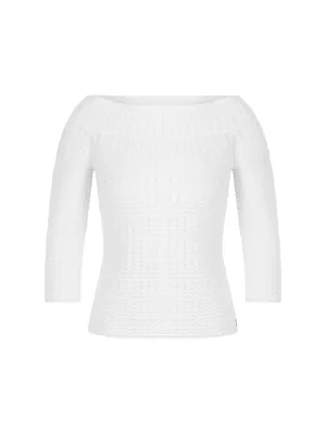 Marc Cain 3/4 Sleeve Boatneck Sweater