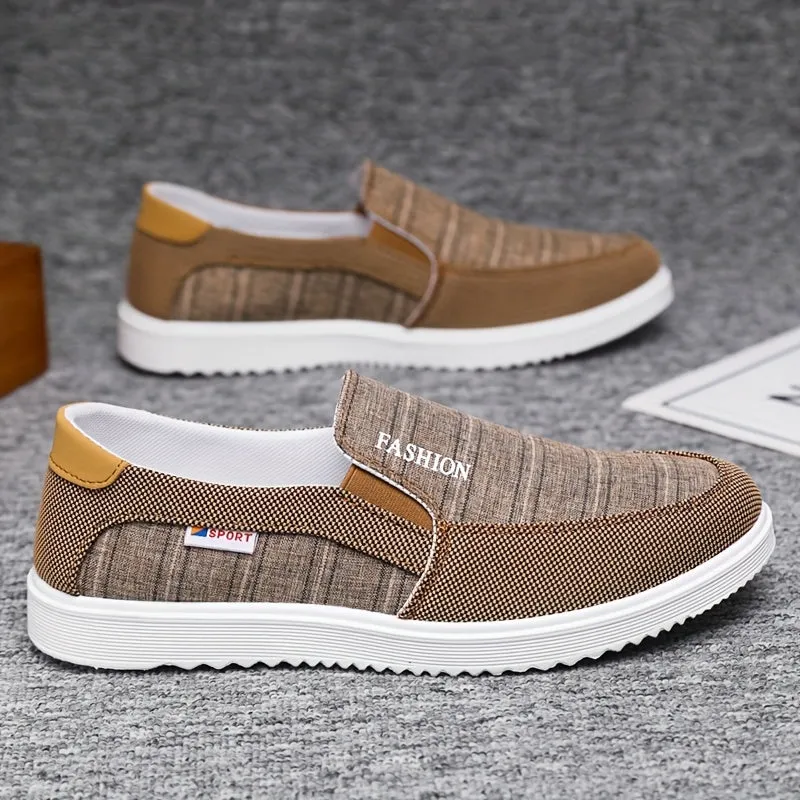 Men's Loafer Shoes, Breathable Non-slip Slip On Shoes, Men's Canvas Sneakers Shoes, Spring And Summer