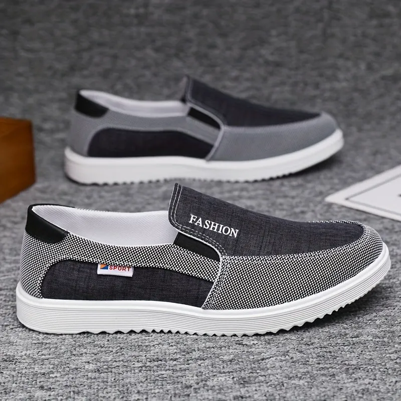 Men's Loafer Shoes, Breathable Non-slip Slip On Shoes, Men's Canvas Sneakers Shoes, Spring And Summer
