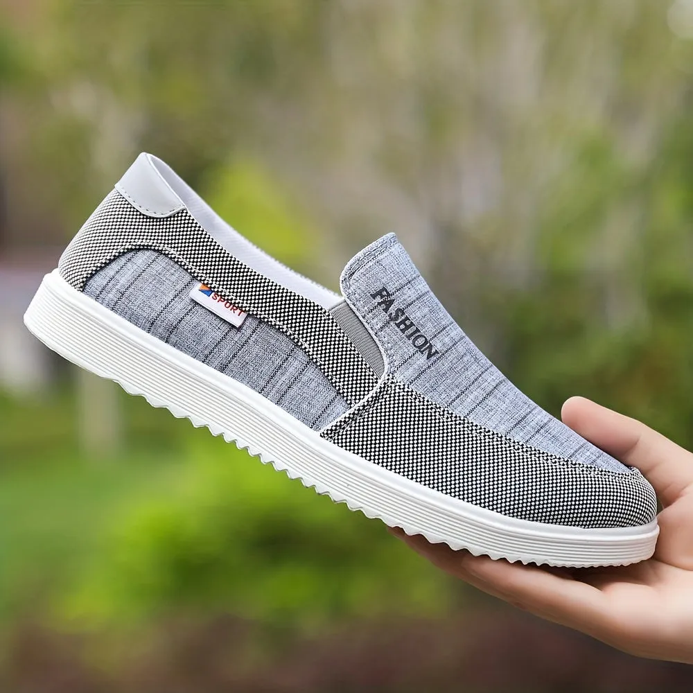 Men's Loafer Shoes, Breathable Non-slip Slip On Shoes, Men's Canvas Sneakers Shoes, Spring And Summer