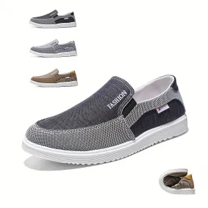 Men's Loafer Shoes, Breathable Non-slip Slip On Shoes, Men's Canvas Sneakers Shoes, Spring And Summer