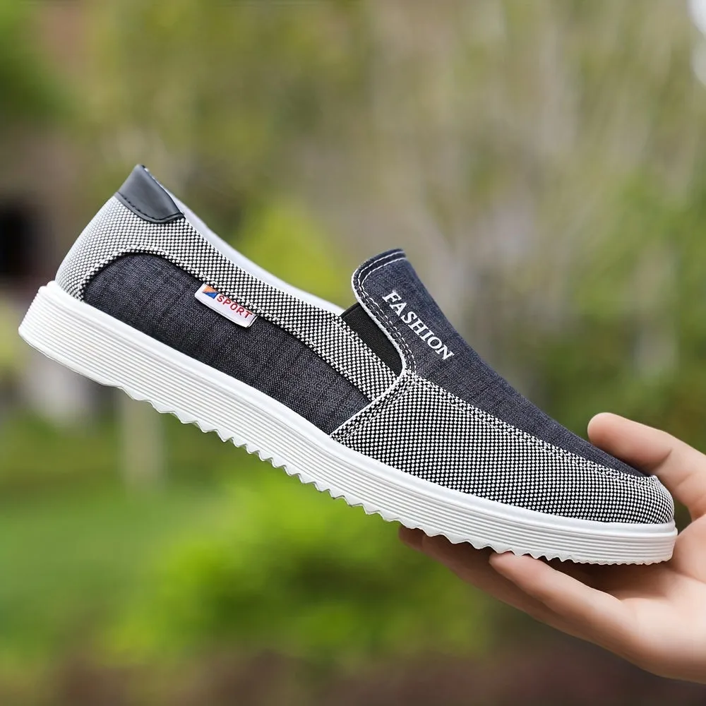 Men's Loafer Shoes, Breathable Non-slip Slip On Shoes, Men's Canvas Sneakers Shoes, Spring And Summer