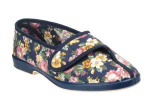 Mirak Wendy Womens Touch Fastening Canvas Full Slipper