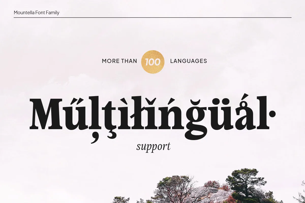 Mountella - Editorial Serif Font Family