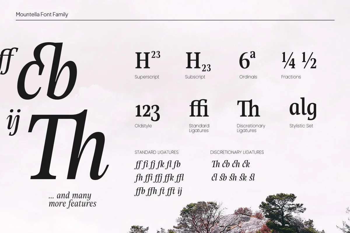 Mountella - Editorial Serif Font Family