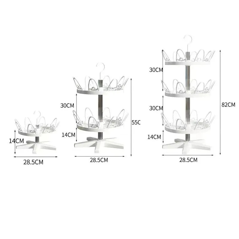 Multi-Use Rotating Shoe Drying Rack