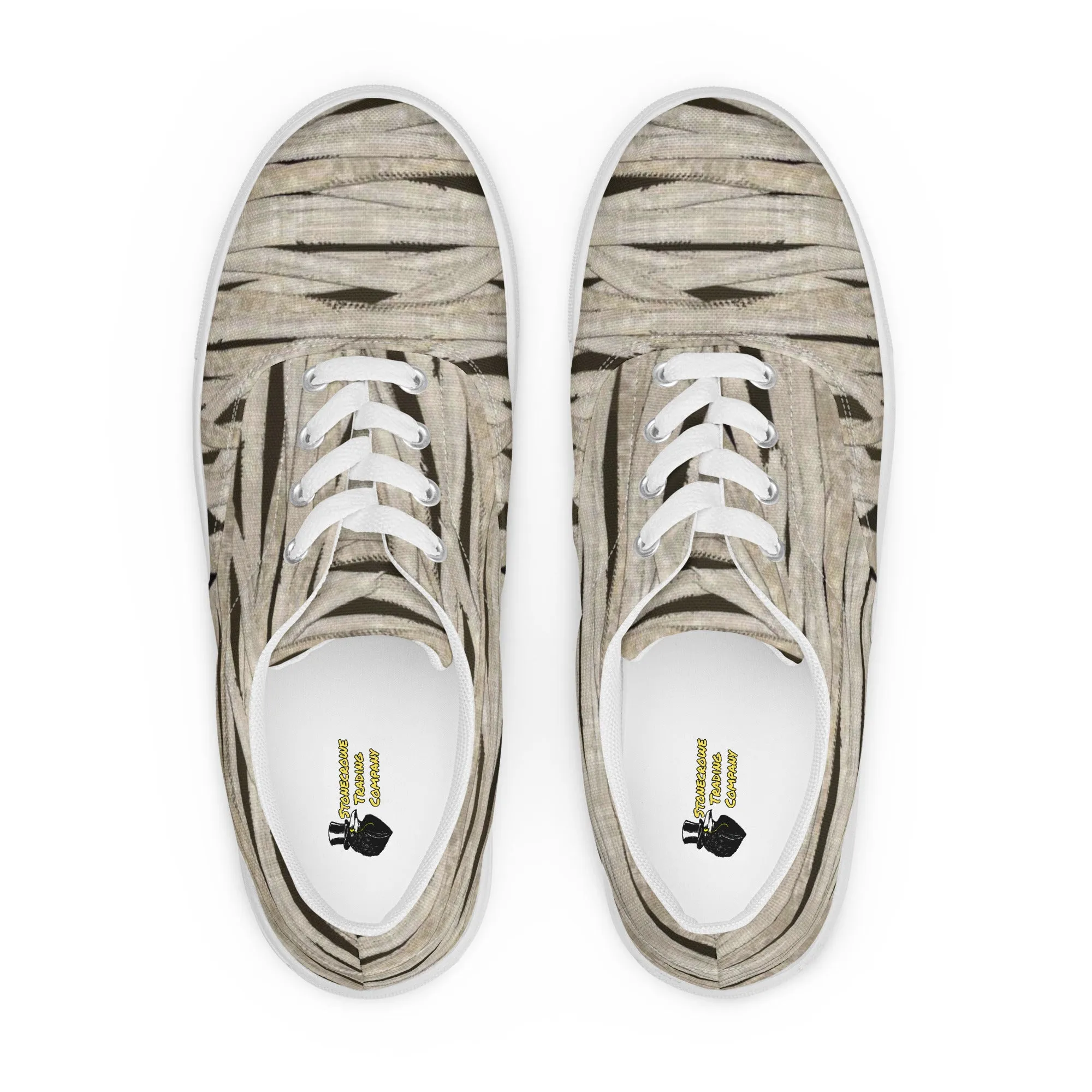 Mummy Wraps Men’s Lace-up Canvas Shoes