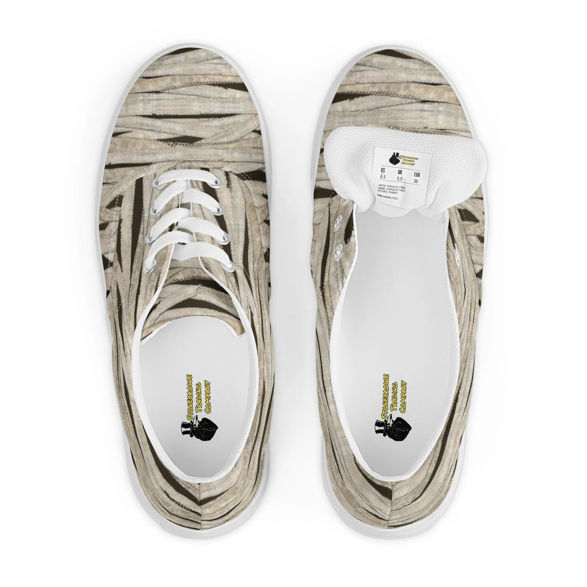 Mummy Wraps Men’s Lace-up Canvas Shoes