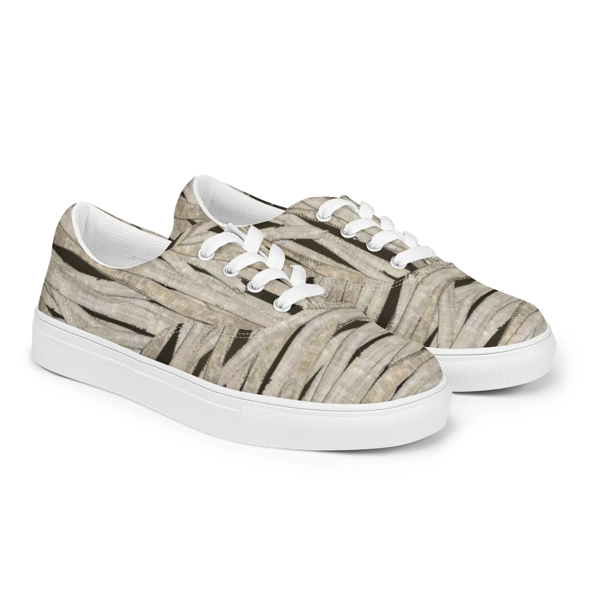 Mummy Wraps Men’s Lace-up Canvas Shoes