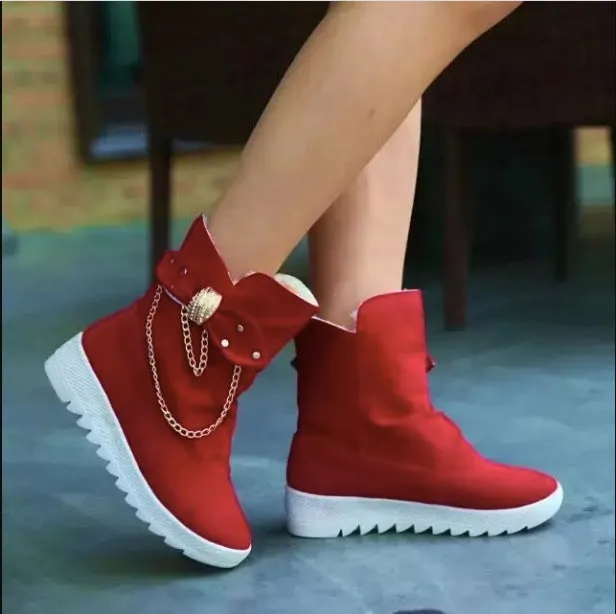 New Style Canvas Bowknot Flat Boots
