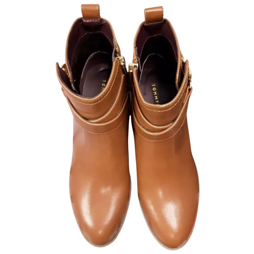 New *Tommy Hilfiger Women's Brown Diyana Ankle Boots (Size 8M)