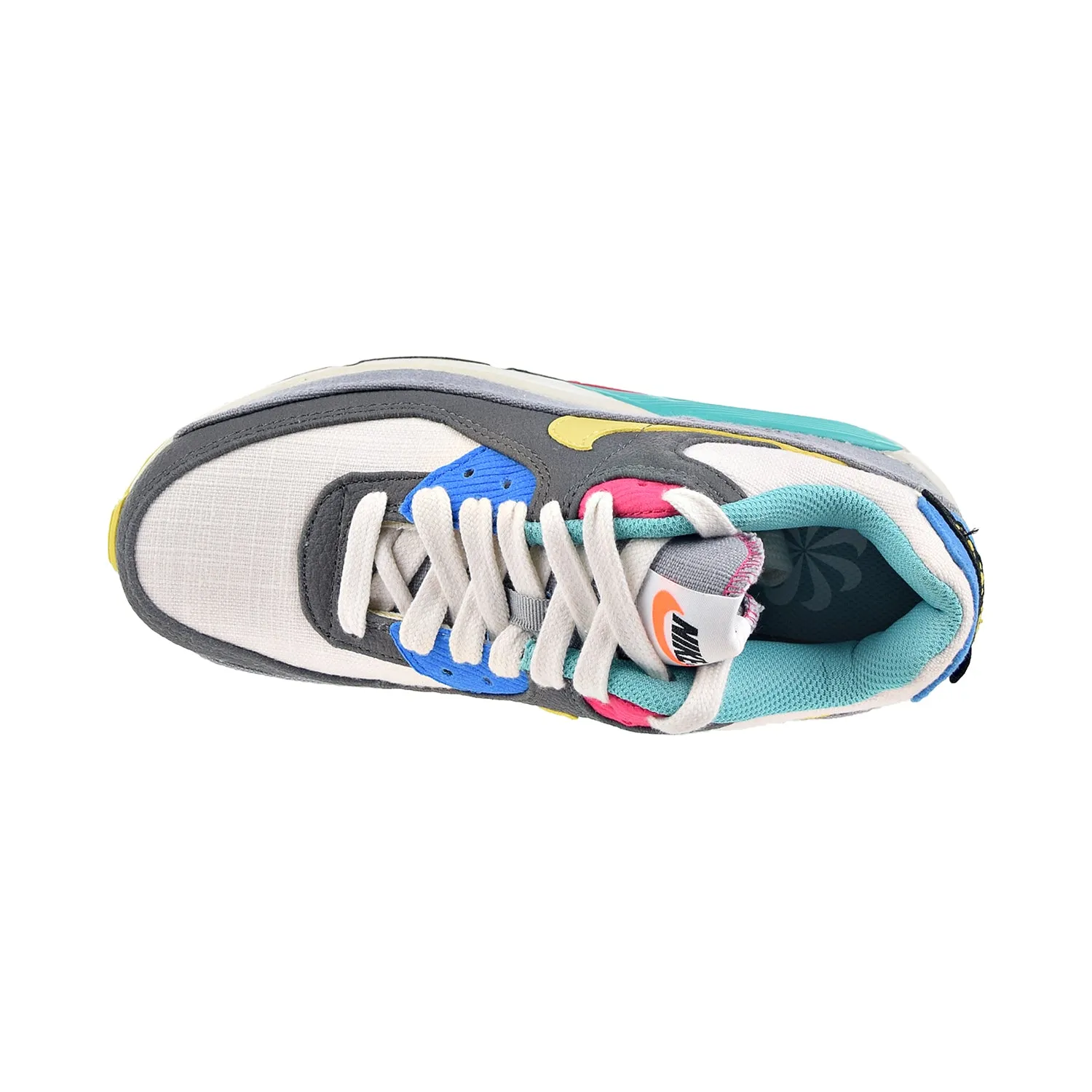Nike Air Max 90 (GS) Big Kids' Shoes Phantom-Celery-Iron Grey
