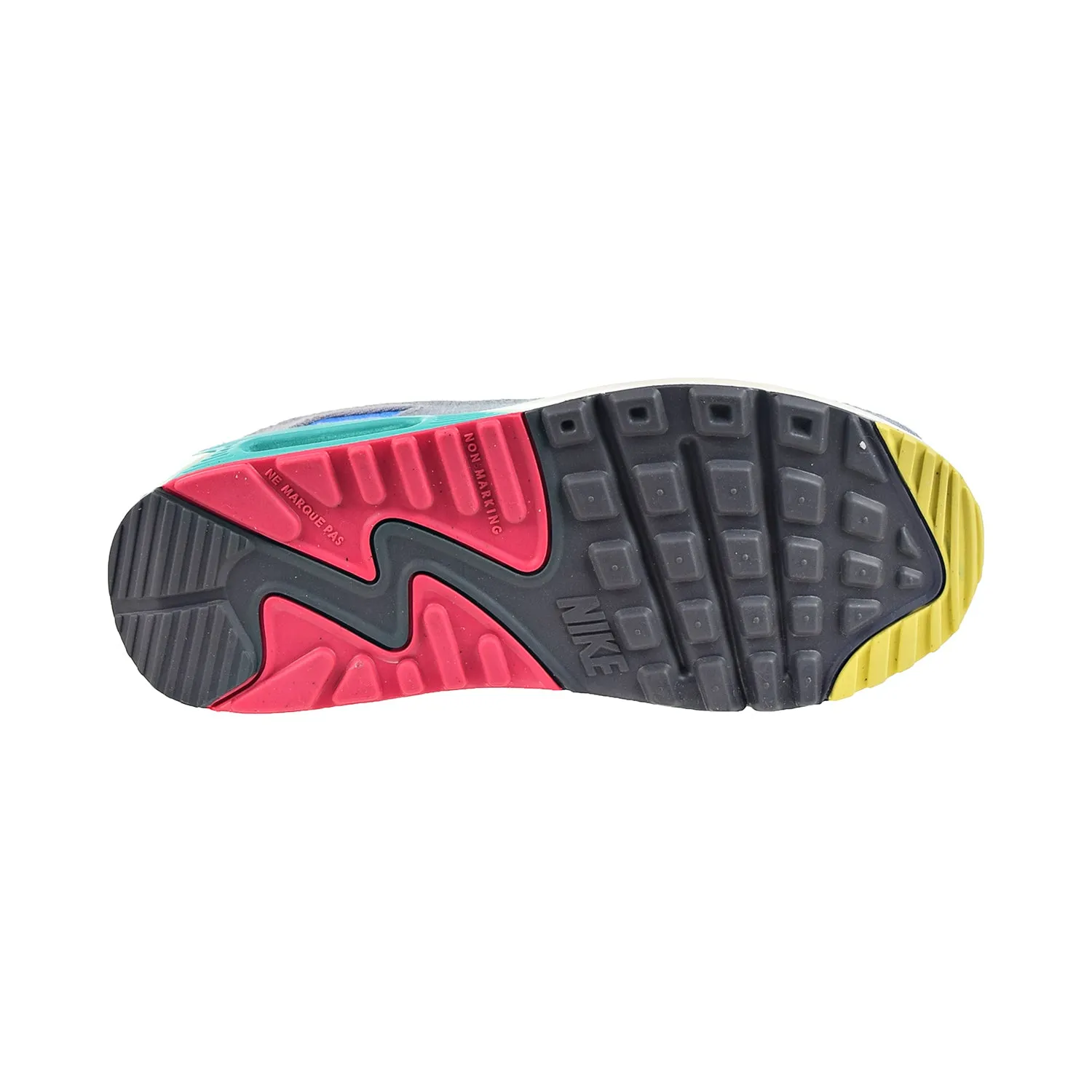 Nike Air Max 90 (GS) Big Kids' Shoes Phantom-Celery-Iron Grey