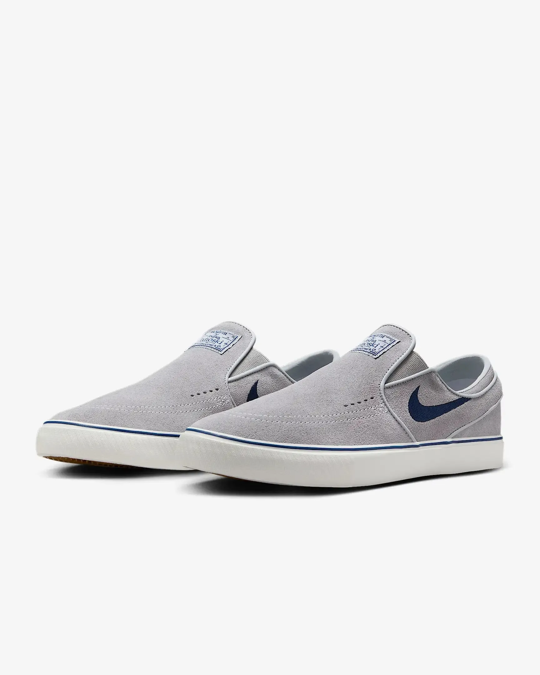 Nike SB Janoski  Slip (Wolf Grey/Navy-Wolf Grey)