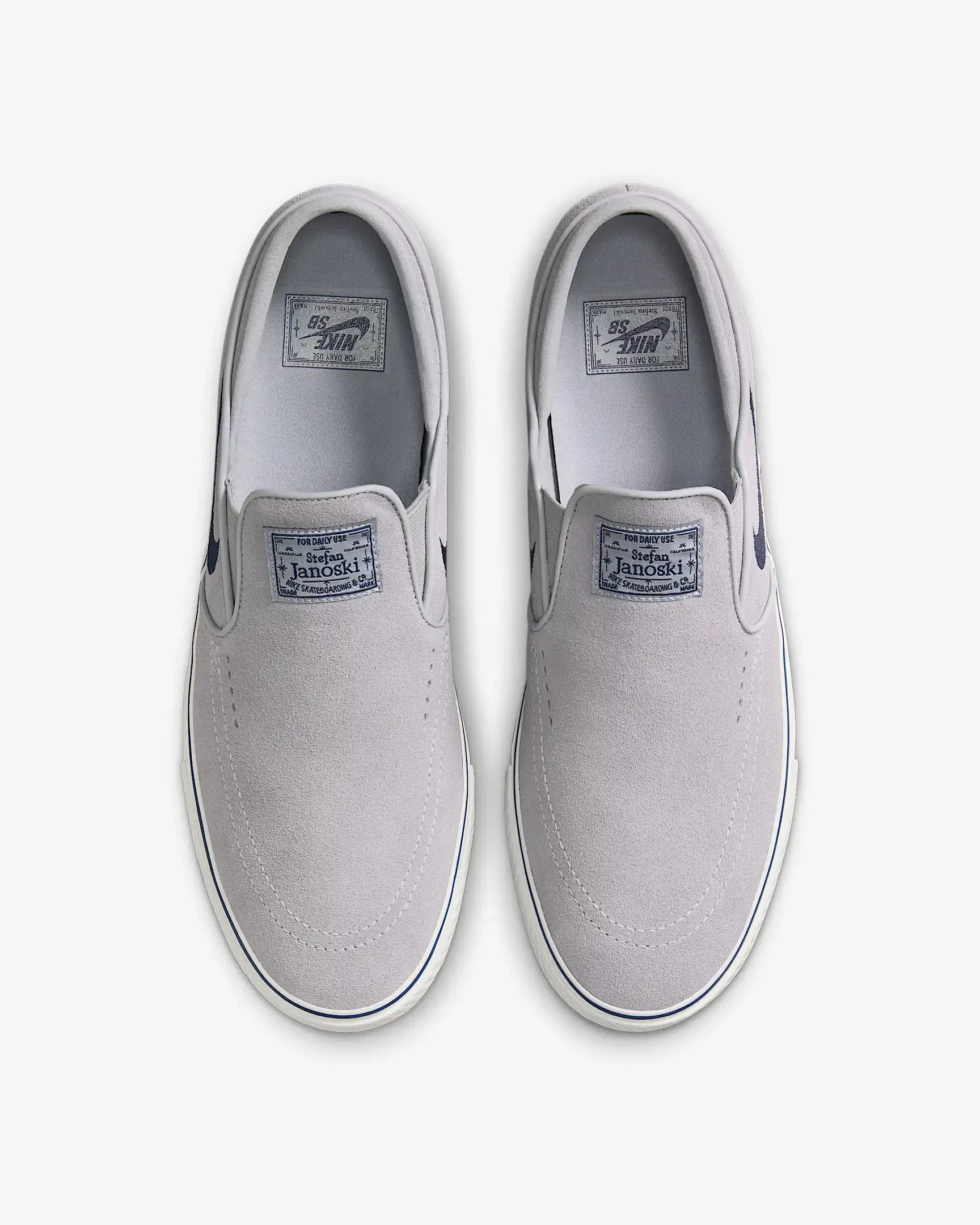 Nike SB Janoski  Slip (Wolf Grey/Navy-Wolf Grey)