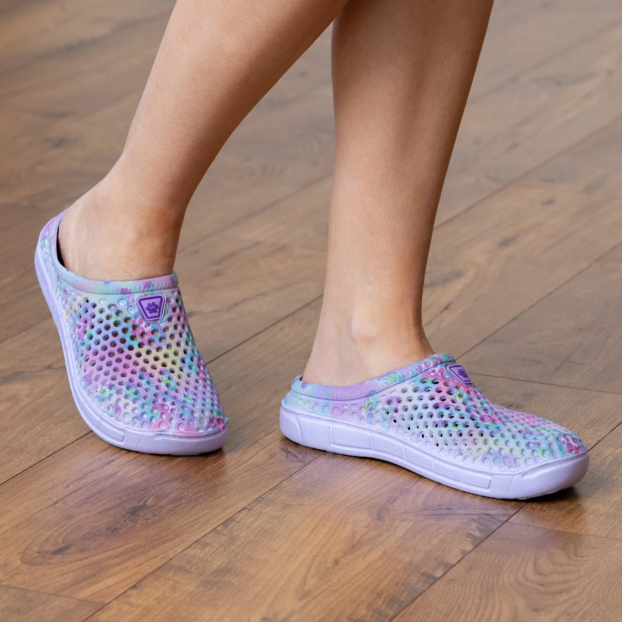 Rainbow Paw Slip-On Clogs