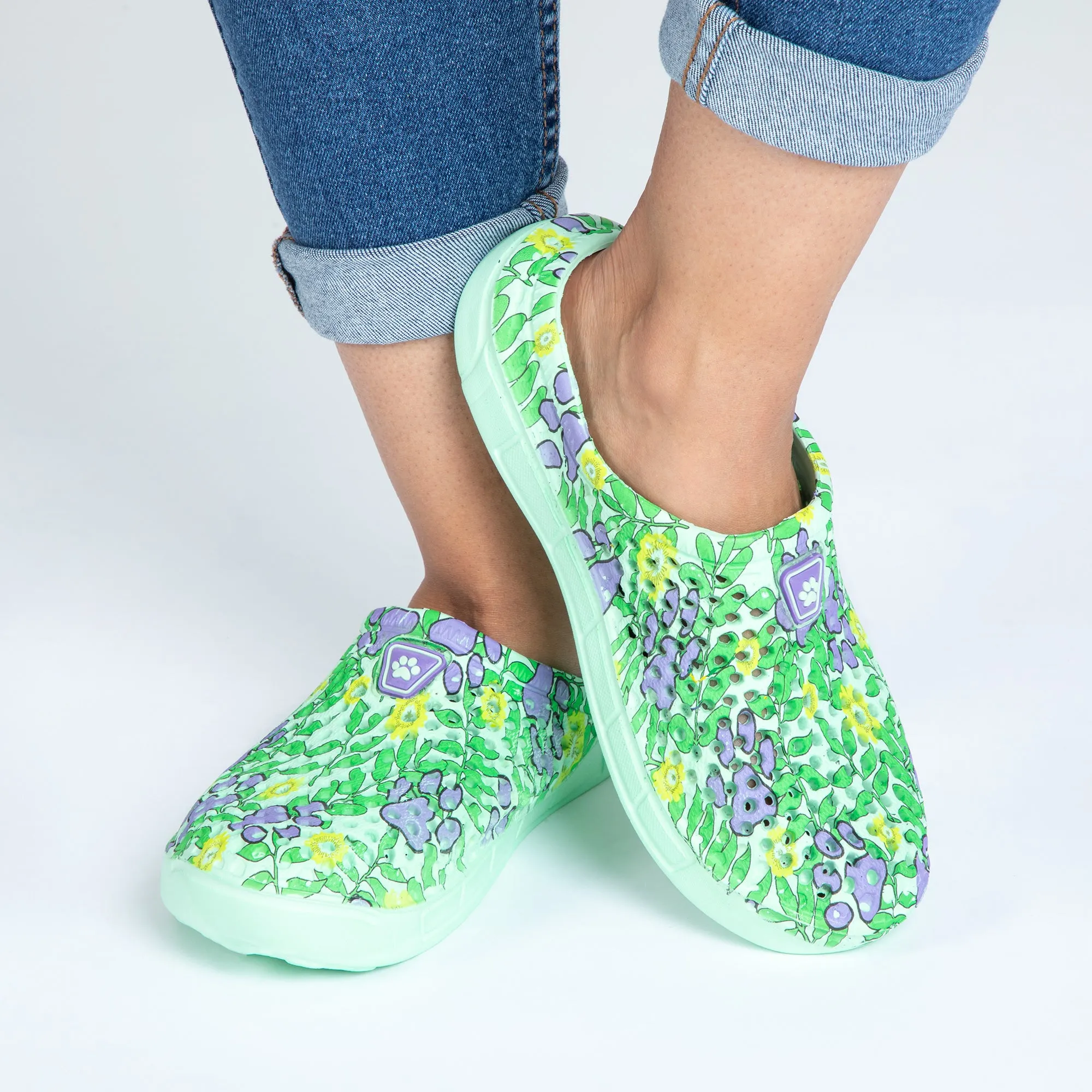 Rainbow Paw Slip-On Clogs