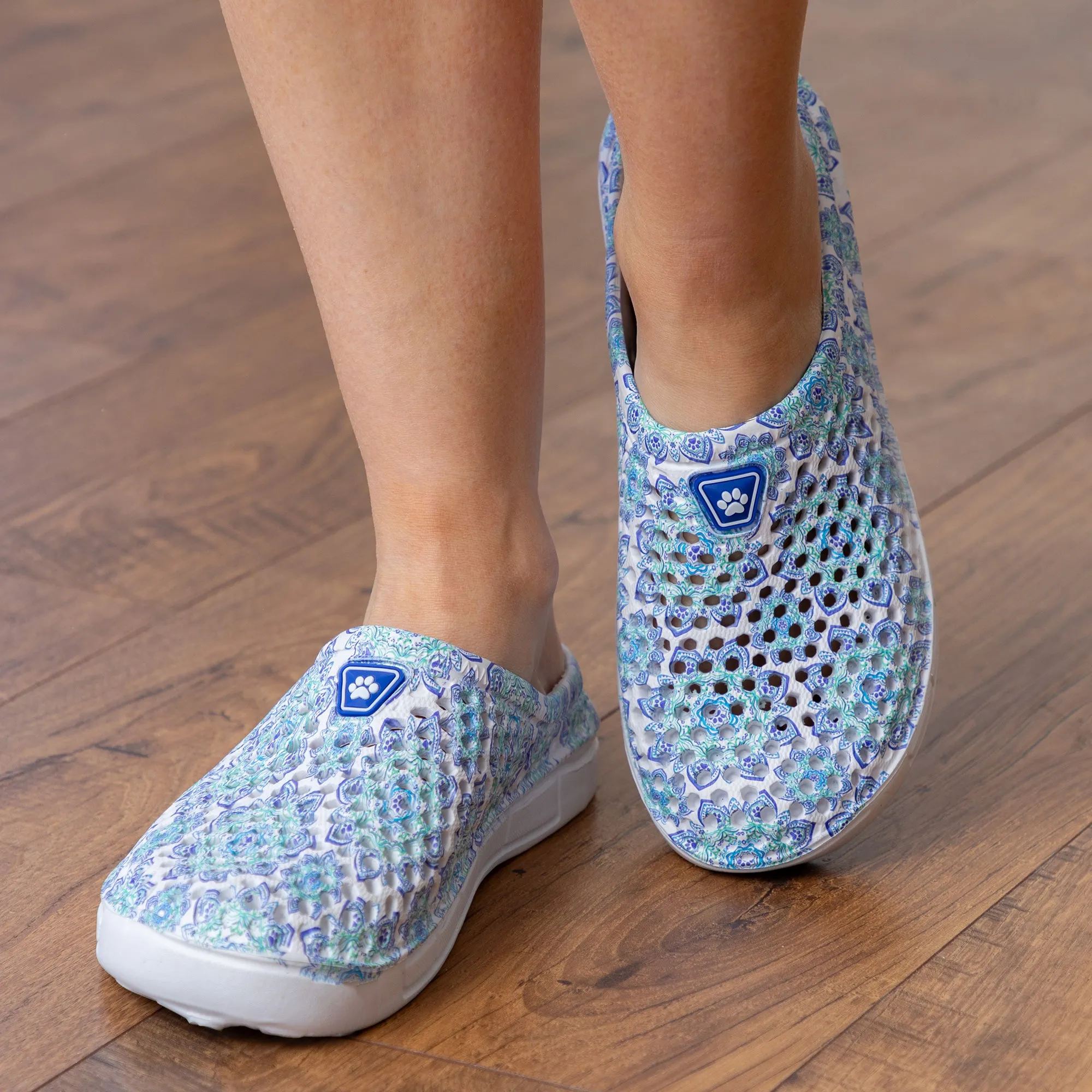 Rainbow Paw Slip-On Clogs