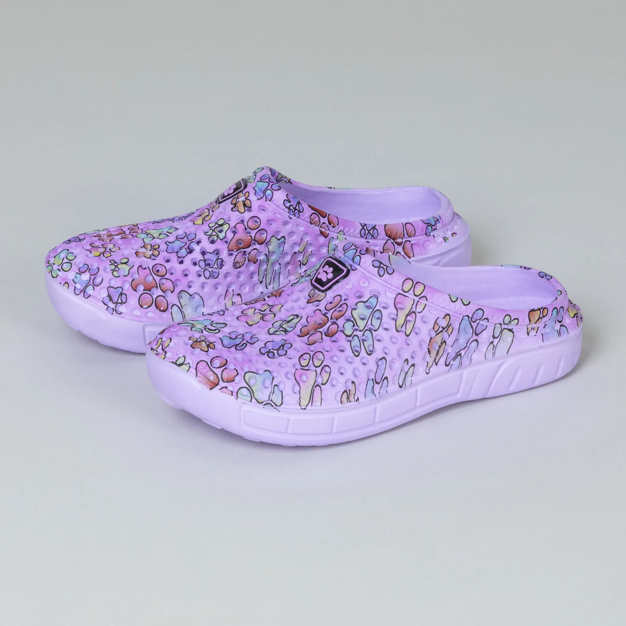 Rainbow Paw Slip-On Clogs