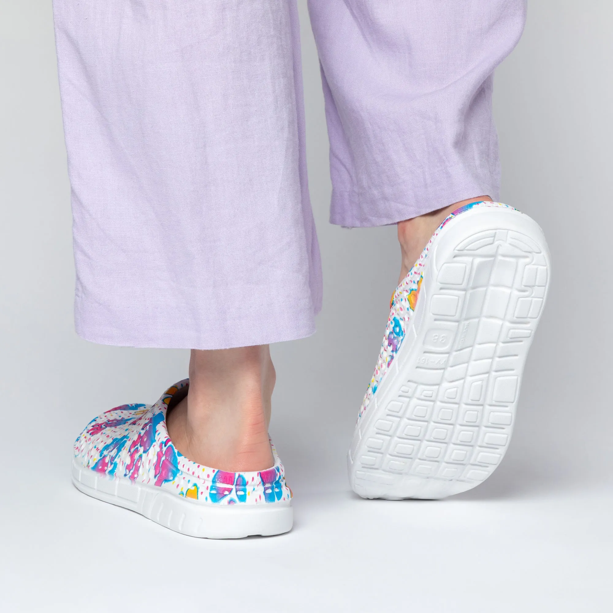 Rainbow Paw Slip-On Clogs