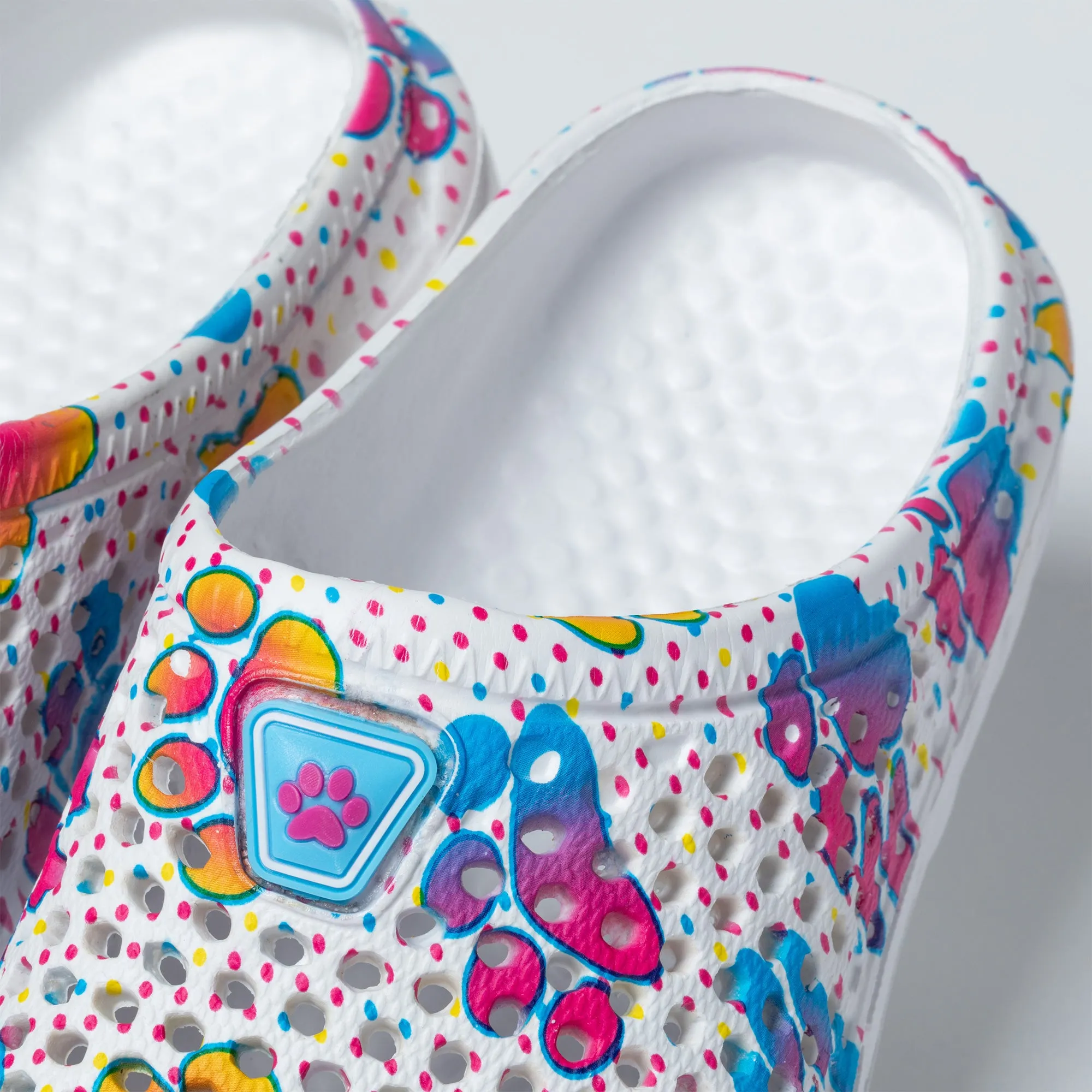 Rainbow Paw Slip-On Clogs
