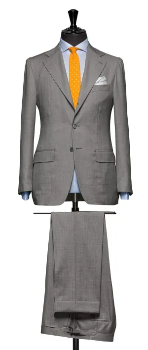 REDA 365 Mid Grey Sharkskin Merino Wool