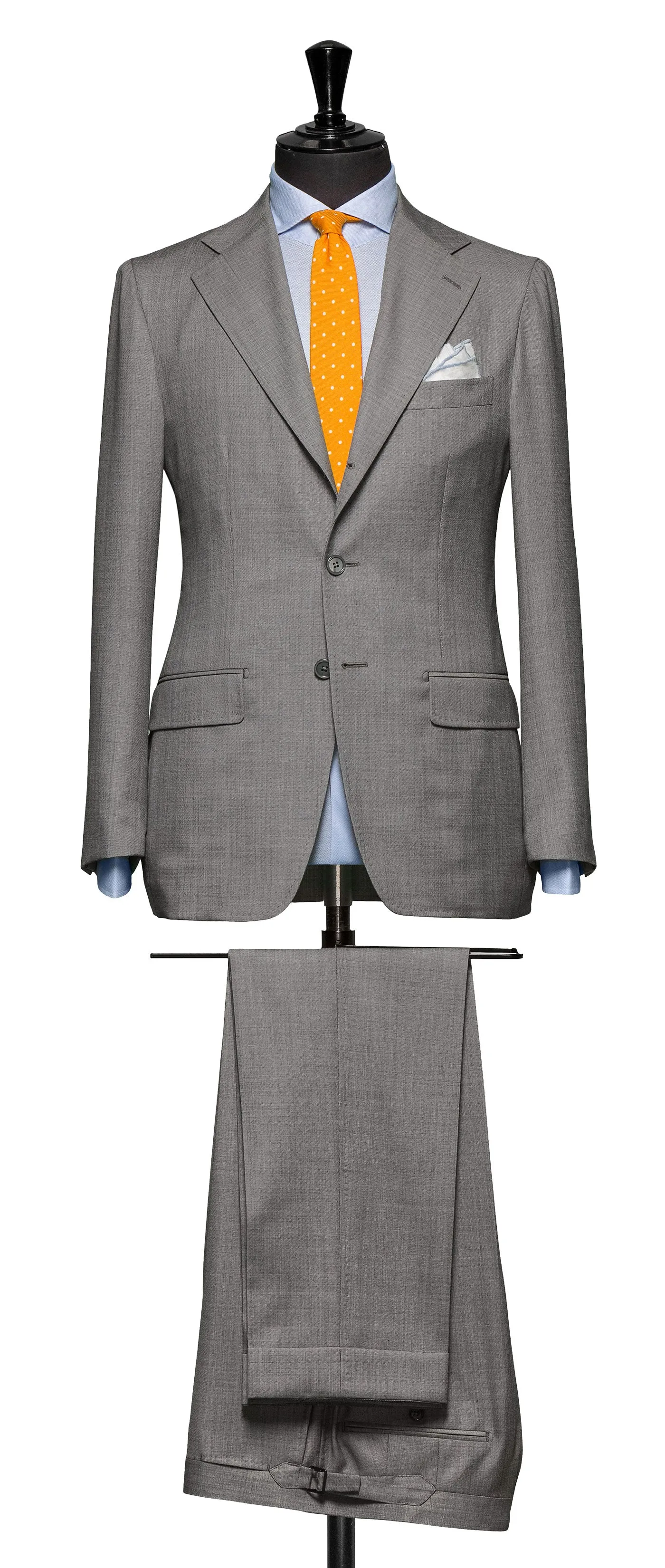 REDA 365 Mid Grey Sharkskin Merino Wool