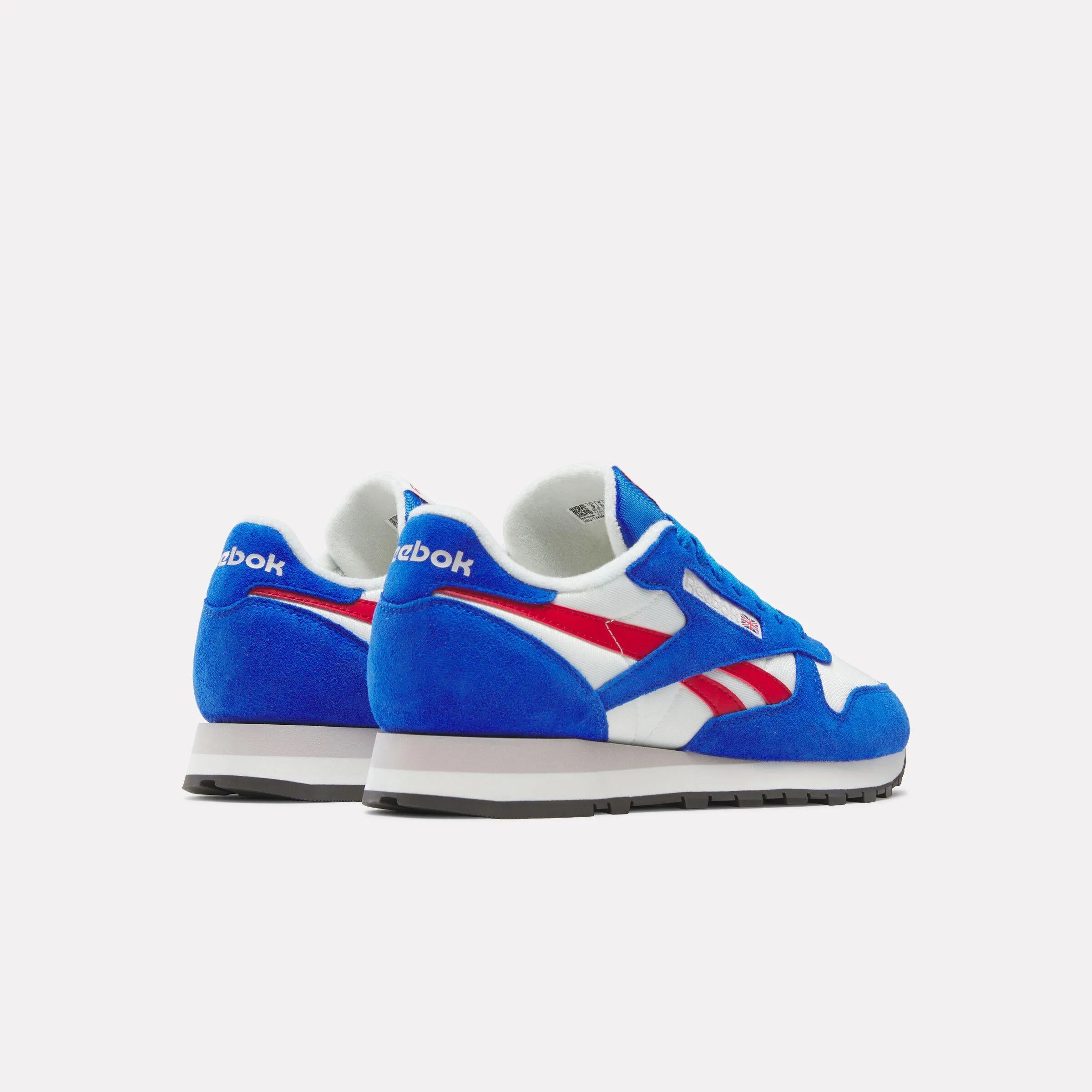 Reebok Footwear Men Classic Leather Shoes CHALK/OPTIMUM BLUE/VECTOR RED