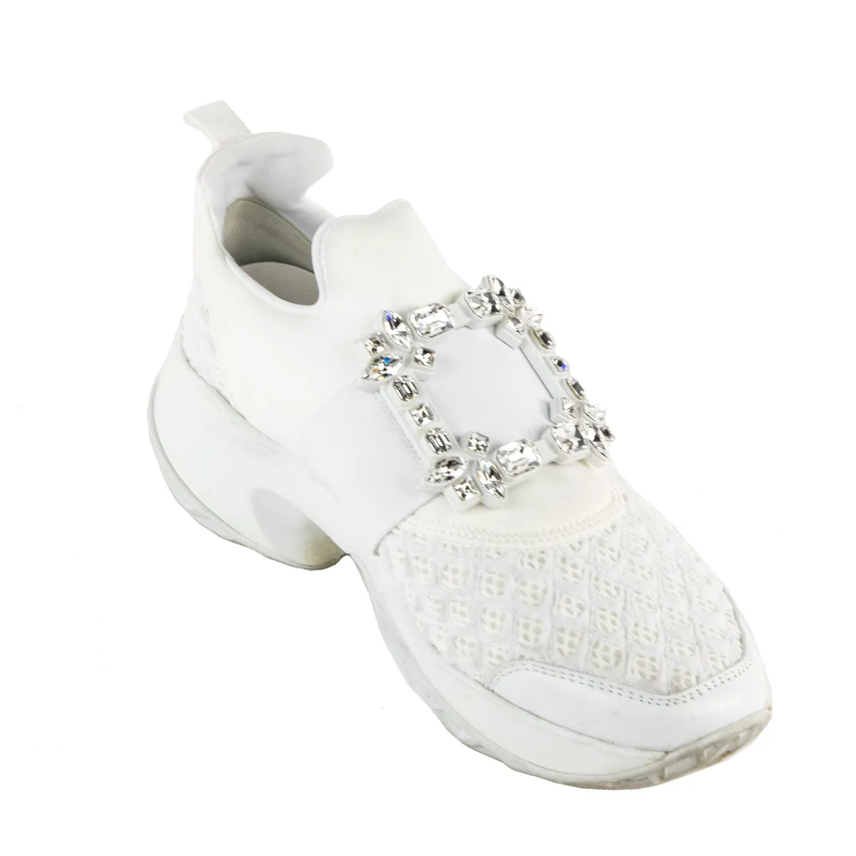 Roger Vivier White Chunky Sneakers Size US 7.5 | EU 37.5